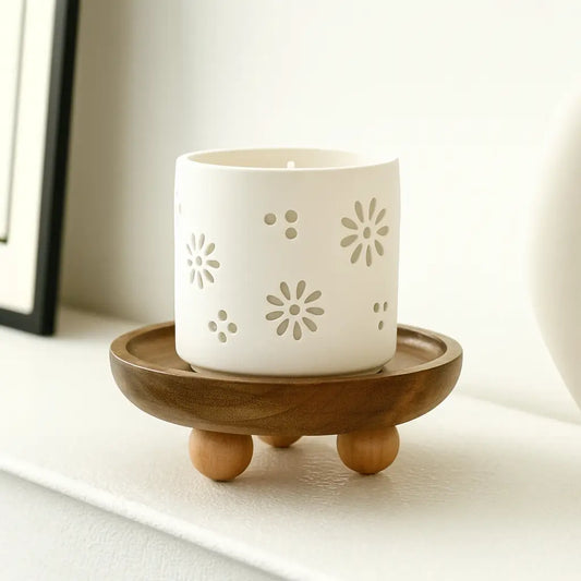 Amurá – Suporte em Madeira Natural com Design Artístico