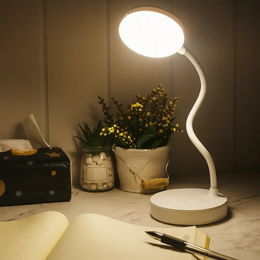 Olari – Abajur de Mesa com Silhueta Fluida e Visual Moderno
