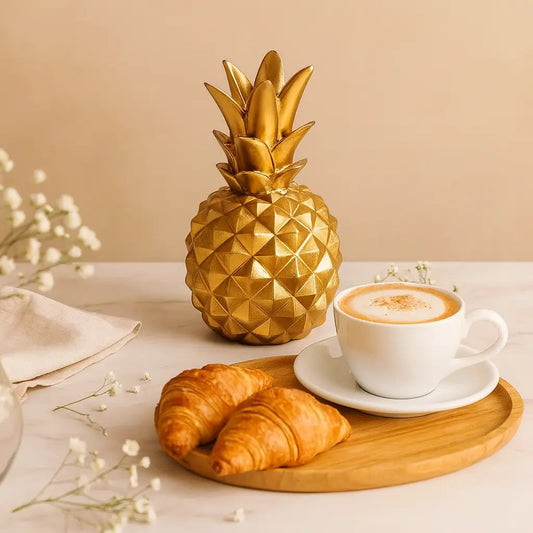 Aurum – Abacaxi Escultural com Brilho Fosco
